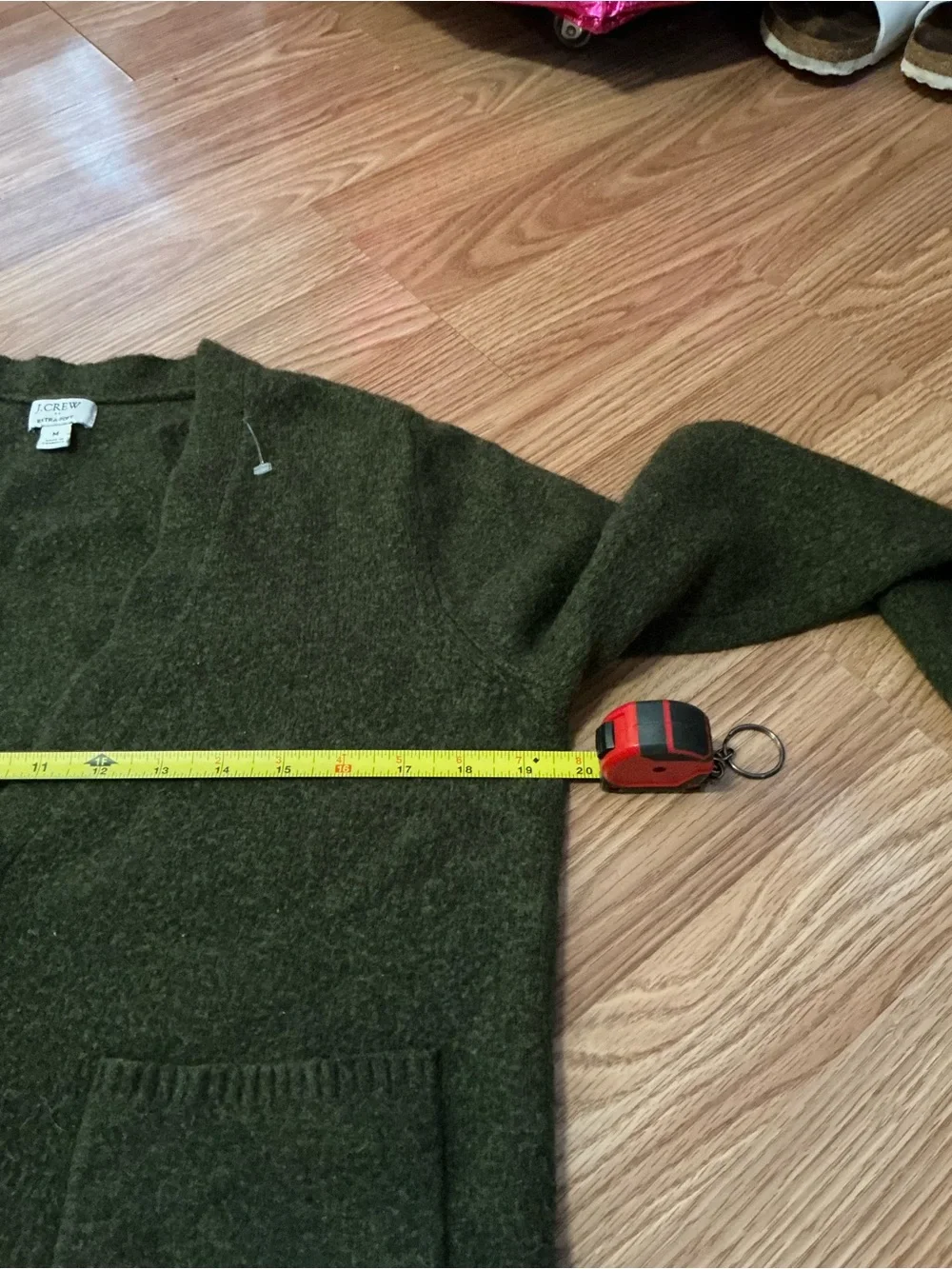 J. Crew Olive Green V-Neck Button Cardigan Size Medium